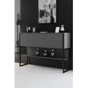 Hanah Home Komoda Luxe 120x80x30cm Crno-Antracit