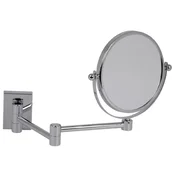 Casa Padrino luxury cosmetic mirror silver A� 16 x 40 x H. 25 cm - Adjustable cosmetic wall mirror - Bathroom vanity mirror - Bathroom accessories - Luxury quality - Made in Italy