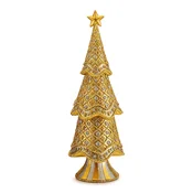 Dekorativno božično drevo Palais Royal 33 cm rumena barva