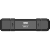 SILICON POWER Portable Stick-Type SSD 250GB DS72 SP250GBUC3S72V1K