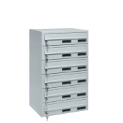 M37/6 modularni nabiralnik raven RAL7035 Siva
