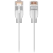 Ubiquiti UACC-Cable-Patch-EL-1M-W Nano-thin patch cable with 2.5 GbE support designed to show Etherlighting effects - UACC-CABLE-PATCH-EL-1M-W