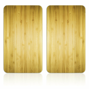 Zaščitne plošče za štedilnik iz kaljenega stekla 2 ks 52x30 cm Wooden – Maximex