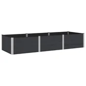 Povišena vrtna gredica Crna 300 x 100 x 54 cm