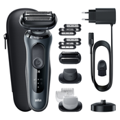 Braun Series 6 61-N4862cs Wet&Dry Herrenrasierer, črna/siva