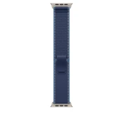 49mm Blue/Bright Blue Trail Loop – M/L - Natural Titanium Finish