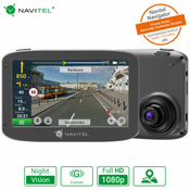 Avto kamera in navigacija NAVITEL RE 5 DUAL, 2v1, Full HD 1080p, GPS, Night Vision, 360° vrtljiv objektiv, microSD do 32GB, G-senzor, siva