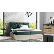 Boxspring postelja Wood 7 - 180x200 cm - nordijski tik