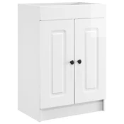 vidaXL Omarica pod umivalnikom Bela visok sijaj 78,5 x 37,5 x 81 cm