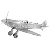 Metal Earth 3D metalna maketa Britanski lovacki avion Spitfire, Srebrne boje