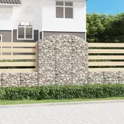 Gabionska košara s lukom 150x50x160/180 cm pocincano željezo