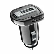 Auto punjac Cellularline 5W, MicroUSB 100cm, crni