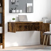 vidaXL Stenska miza Dimljeni oreh 100 x 45 x 30 cm Konstruiran les