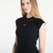 Majica Nike Sportswear Chill Knit Womens Tight Short-Sleeve Ribbed Top Black/ Sail XS