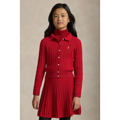 Otroški bombažen komplet Polo Ralph Lauren rdeča barva, 313950779500
