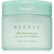 NEEDLY Mild Cleansing Pad blazinice za odstranjevanje ličil za popolno čiščenje obraza 60 kos
