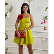 Squareonline Ženska haljina Green Sleek, Zelena
