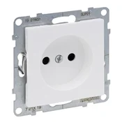 LEGRAND 2P vtičnica z zaklopom - 16 A - 250 V~ - vijačni priključki, BELA SUNO