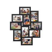 Songmics Foto okvir kolaž za 10 fotografij 10x15 cm 60x493x36 cm bela