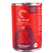 Ekonomicno pakiranje Herrmanns Bio Menu 24 x 400 g - Bio govedina s bio batatom