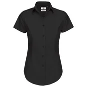KOŠULJA ŽENSKA KRATKI RUKAVI B&C BLACK TIE 135G ČRNA L-EOL!!