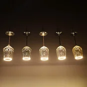 SEGULA LED žarnica Floating Rosé Wine, E27, 5 W 922 dim - prozorna, zlata - Steklo