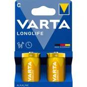 Varta Paket 2 baterij C, dolgotrajne alkalne