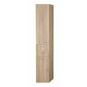 Omarica s košaro za perilo ZOJA/KERAMIA FRESH, 34 x 184 x 29 cm, leva/hrast platin - 30