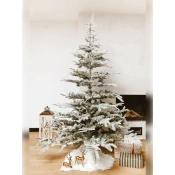 EVERLANDS Novogodišnja jelka SNOWY SILVER FIR 240 cm, Zeleno- bela
