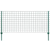 Vidaxl Evro ograja iz jekla 20x1,5 m zelena