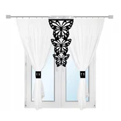 shumee Moderna zavesa BUTTERFLIES dnevna soba spalnica lambrequin AŻUR glamur 300x150