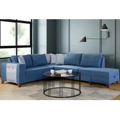 ATELIER DEL SOFA Ugaona garnitura Loft Blue