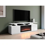 TV-omarica Charlotte 151 (Bela + Sijaj bela) Sijaj bela, Črna, Bela, 180x56x40cm