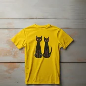 Camiseta Majica sa štampanim printom Cam 308, Decija, Zlatne boje