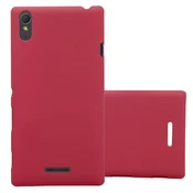 Cadorabo Cadorabo Case, združljiv s Sonyjem v Frosty Red - Hard Case zaščitni pokrov v zmrznjenem videzu proti praskam in udarcem, (20566808)