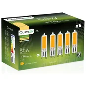 LUMILED 5x G9 LED kapsulna žarnica 5W = 50W 560lm 3000K topla 360° žarnica z žarilno nitko