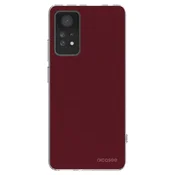 Silikonski prozorni ovitek za Xiaomi Redmi Note 11 Pro 5G - Burgundy red