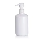 Kela Keramični dozator za milo Leonie, bel, 20,0 cm x 8,5 cm, 500,0 ml