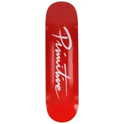 Primitive Nuevo Script 8.125 Skateboard skate deska red