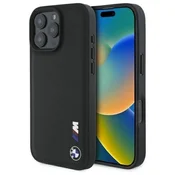 slomart Etui BMW Smooth Rubber Logo za iPhone 16 Pro Max - črno