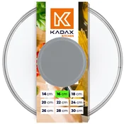 KADAX stekleni pokrov 16 cm univerzalni toplotno odporen pokrov za lonce in ponev, (5000551603)