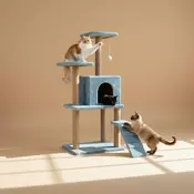Paws & Whiskers Kucica za macke, Tirkizna