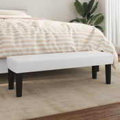 vidaXL vidaXL Klop bel 100x30x30 cm umetno usnje, (20955278)