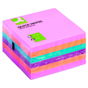 Lističi samolepilni  76x76mm  6x 75 listov Q-Connect Ultra rainbow KF02515