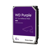 HDD Video Surveillance WD Purple 6TB CMR, 3 5, 256MB, SATA 6Gbps, TBW: 180