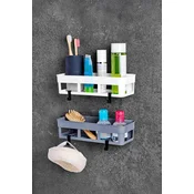 Hermia Set Organizatora za kupatilo Ge-2Likoseaski, Sivo-bela
