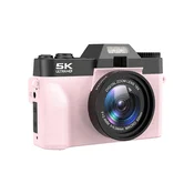 INF CDR10 digitalni fotoaparat 5K, 75MP, 52mm širok objektiv, 180° zaslon Pink, (5000282836)