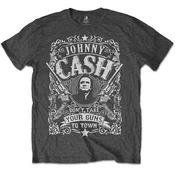 Johnny Cash Dont take your guns to town Charcoal Grey XL Majica