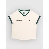 New Balance Premium V Neck Shrunken Kids dekliška majica sea salt