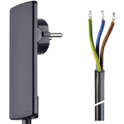 SCHULTE ELEKTROTECHNIK SCHULTE ELEKTROTECHNIK ELEKTRIČNA INSTALACIJA PRIKLJUČNI KABEL S PLOŠČATIM VTIČEM, 1,5 M,